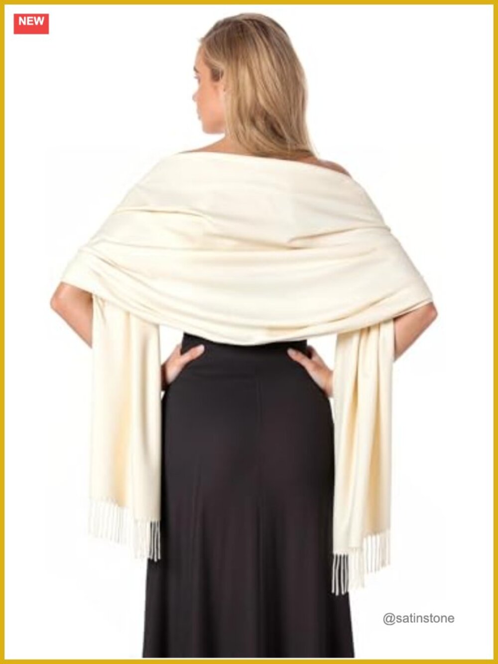 Pashmina Shawl Wraps Scarf for Women Soft Winter Evening Dresses Cashmere Feel